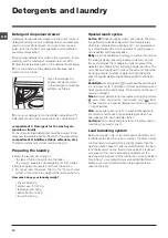 Предварительный просмотр 12 страницы Hotpoint WMAO 743 Instructions For Use Manual