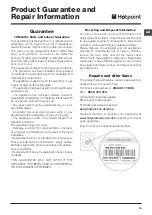 Предварительный просмотр 15 страницы Hotpoint WMAO 743 Instructions For Use Manual