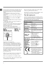 Preview for 4 page of Hotpoint WMAO 863 Instructions For Use Manual