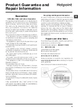 Предварительный просмотр 15 страницы Hotpoint WMAOD 944 Instructions For Use Manual