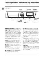 Предварительный просмотр 6 страницы Hotpoint WMD 740 A Instructions For Use Manual