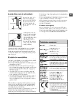 Предварительный просмотр 39 страницы Hotpoint WMD 762 Instructions For Use Manual