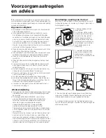 Предварительный просмотр 41 страницы Hotpoint WMD 762 Instructions For Use Manual