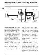 Предварительный просмотр 6 страницы Hotpoint WMD 940A Instructions For Use Manual