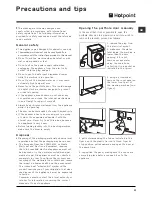 Предварительный просмотр 11 страницы Hotpoint WMD 940A Instructions For Use Manual