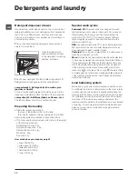 Предварительный просмотр 10 страницы Hotpoint WMD 962 A Instructions For Use Manual