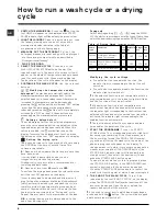 Preview for 8 page of Hotpoint WMD 962 P Instructions For Use Manual