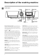 Предварительный просмотр 6 страницы Hotpoint WMD 9692 A Instructions For Use Manual