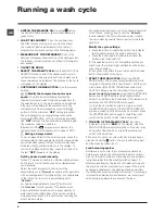 Предварительный просмотр 8 страницы Hotpoint WMEF 702 Instructions For Use Manual