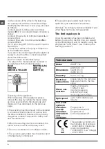 Предварительный просмотр 4 страницы Hotpoint WMEF 722 Instructions For Use Manual