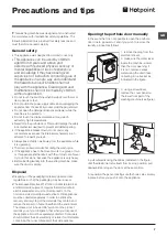 Предварительный просмотр 7 страницы Hotpoint WMEF 722 Instructions For Use Manual