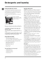 Предварительный просмотр 10 страницы Hotpoint WMEF 923 Instructions For Use Manual