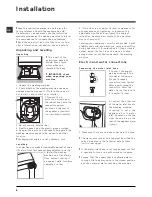 Предварительный просмотр 2 страницы Hotpoint WMF 560 P Instructions For Use Manual