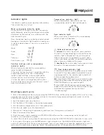 Предварительный просмотр 7 страницы Hotpoint WMF 560 P Instructions For Use Manual