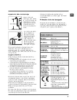 Предварительный просмотр 27 страницы Hotpoint WMF 701 Instructions For Use Manual