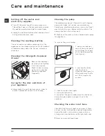 Предварительный просмотр 12 страницы Hotpoint WMF 740 P Instructions For Use Manual