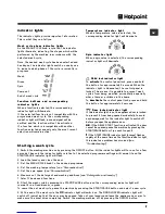 Предварительный просмотр 7 страницы Hotpoint WMF 940 A Instructions For Use Manual