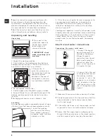 Предварительный просмотр 2 страницы Hotpoint WMF 940 P/G/A/K Instructions For Use Manual