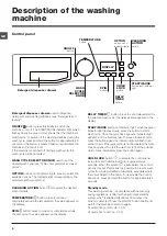 Предварительный просмотр 6 страницы Hotpoint WMFG 8337 Instructions For Use Manual