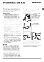 Предварительный просмотр 11 страницы Hotpoint WMFG 8337 Instructions For Use Manual