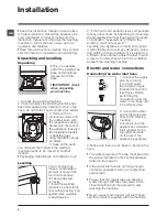 Предварительный просмотр 2 страницы Hotpoint WMFG 8537 Instructions For Use Manual