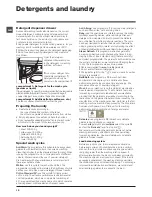 Предварительный просмотр 12 страницы Hotpoint WMFG 8537 Instructions For Use Manual