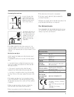 Предварительный просмотр 3 страницы Hotpoint WMG 602 Instructions For Use Manual