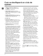 Предварительный просмотр 42 страницы Hotpoint WMG 602 Instructions For Use Manual