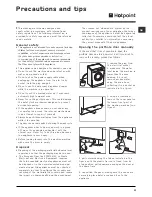 Предварительный просмотр 11 страницы Hotpoint WML 560 A Instructions For Use Manual