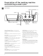 Предварительный просмотр 6 страницы Hotpoint WML 730 A Instructions For Use Manual