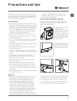 Предварительный просмотр 11 страницы Hotpoint WML 730 A Instructions For Use Manual