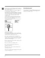 Предварительный просмотр 4 страницы Hotpoint WMPF 722 Instructions For Use Manual