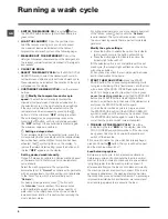 Предварительный просмотр 8 страницы Hotpoint WMPF 722 Instructions For Use Manual