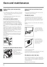 Предварительный просмотр 12 страницы Hotpoint WMPF 823 Instructions For Use Manual