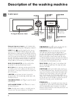 Предварительный просмотр 6 страницы Hotpoint WMSD 822 Instructions For Use Manual