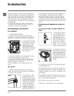 Предварительный просмотр 38 страницы Hotpoint WMSD 822 Instructions For Use Manual