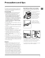 Предварительный просмотр 5 страницы Hotpoint WMSG 601 Instructions For Use Manual