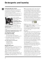 Предварительный просмотр 10 страницы Hotpoint WMSG 601 Instructions For Use Manual