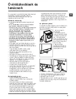 Предварительный просмотр 29 страницы Hotpoint WMSG 601 Instructions For Use Manual