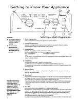 Preview for 8 page of Hotpoint WMTL79 Instruction Manual