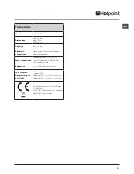 Preview for 5 page of Hotpoint WMUD 9427 Instructions For Use Manual