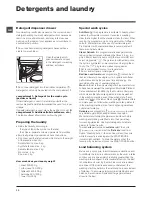 Preview for 10 page of Hotpoint WMUD 9427 Instructions For Use Manual