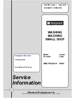 Предварительный просмотр 1 страницы Hotpoint WMXTF922GUK Service Information