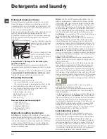 Предварительный просмотр 10 страницы Hotpoint WMYL 6151 Instructions For Use Manual