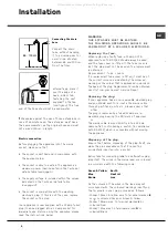 Предварительный просмотр 4 страницы Hotpoint WT 400 Instructions For Installation And Use Manual