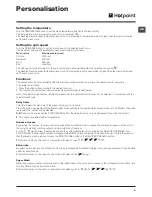 Предварительный просмотр 9 страницы Hotpoint WTL 500 Instructions For Use Manual