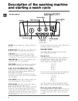 Предварительный просмотр 6 страницы Hotpoint WTL500P Instructions For Use Manual