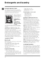 Предварительный просмотр 10 страницы Hotpoint WTL500P Instructions For Use Manual