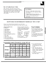 Предварительный просмотр 13 страницы Hotpoint WW331OR Use And Care Manual