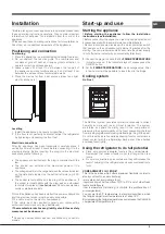 Предварительный просмотр 5 страницы Hotpoint XAL85 Series Operating Instructions Manual